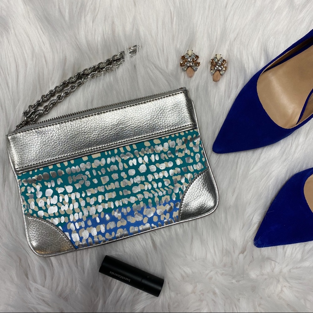 Express Wristlet 6x9 Blue and Silver